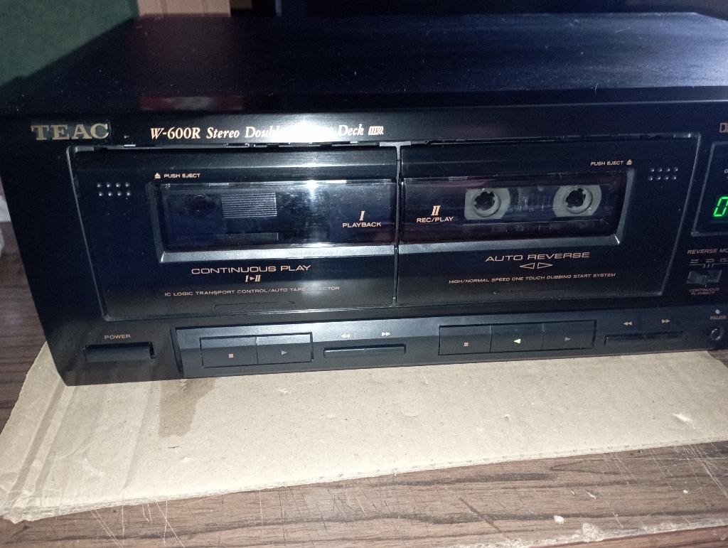 Cassette double Deck Teac W600R auto-reverse, TV, Hi-fi & Vidéo, Decks cassettes, Enlèvement, Double, Autres marques, Auto-reverse