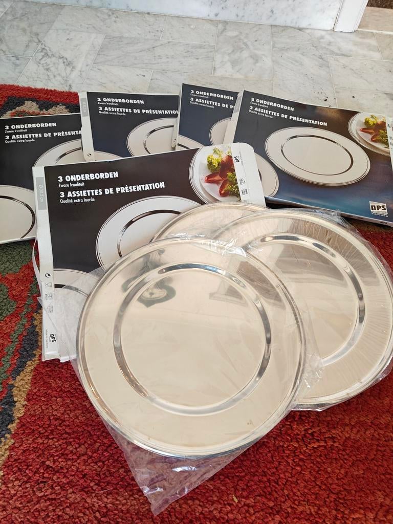 15 APS onderborden met diameter 30,5 cm van roestvrij staal., Ophalen