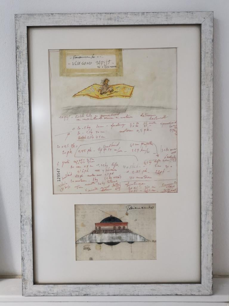 Panamarenko vliegende tapijt / Adamski schotel, Ophalen of Verzenden