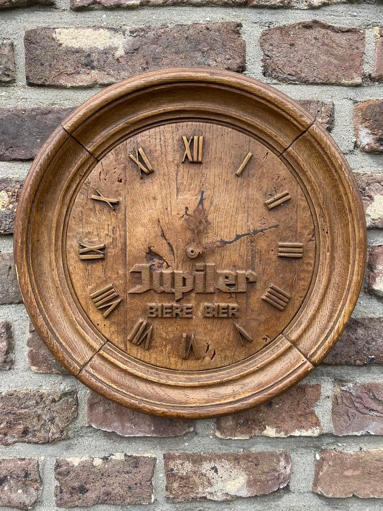Horloge JUPILER des années 70, Collections, Marques de bière, Enlèvement ou Envoi, Utilisé, Panneau, Plaque ou Plaquette publicitaire