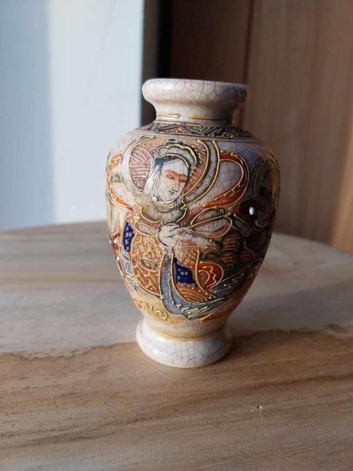 Antieke Japanse Satsuma vaas rond 1900, Ophalen of Verzenden