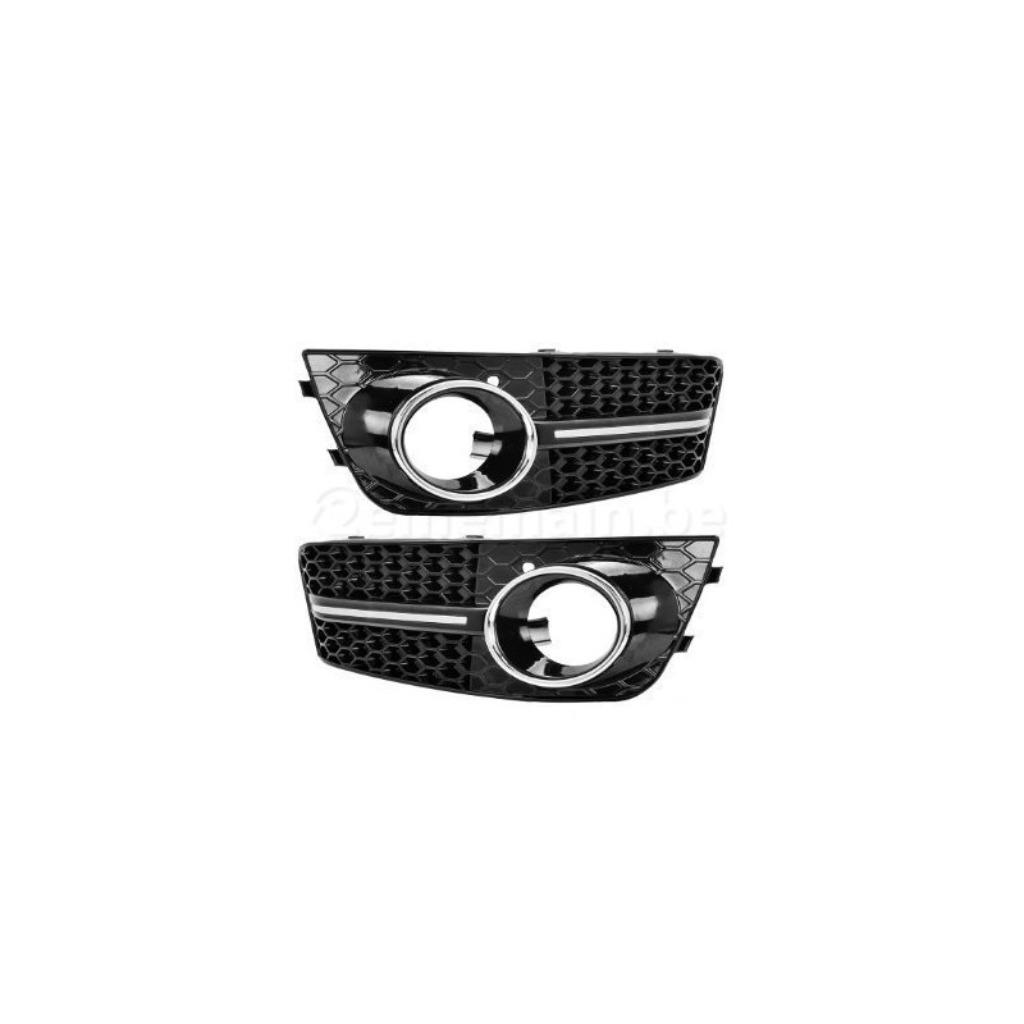 GRILLES LOOK RS4 NOIR CHROME AUDI A4 B8 (08-12), Enlèvement ou Envoi