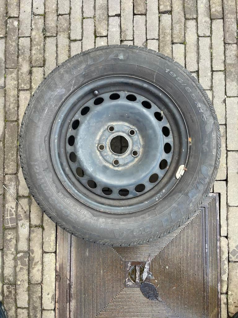 Fulda Ecocontrol zomerbanden + velgen, Autos : Pièces & Accessoires, Pneus & Jantes, Pneus et Jantes, Pneus été, 15 pouces, 195 mm