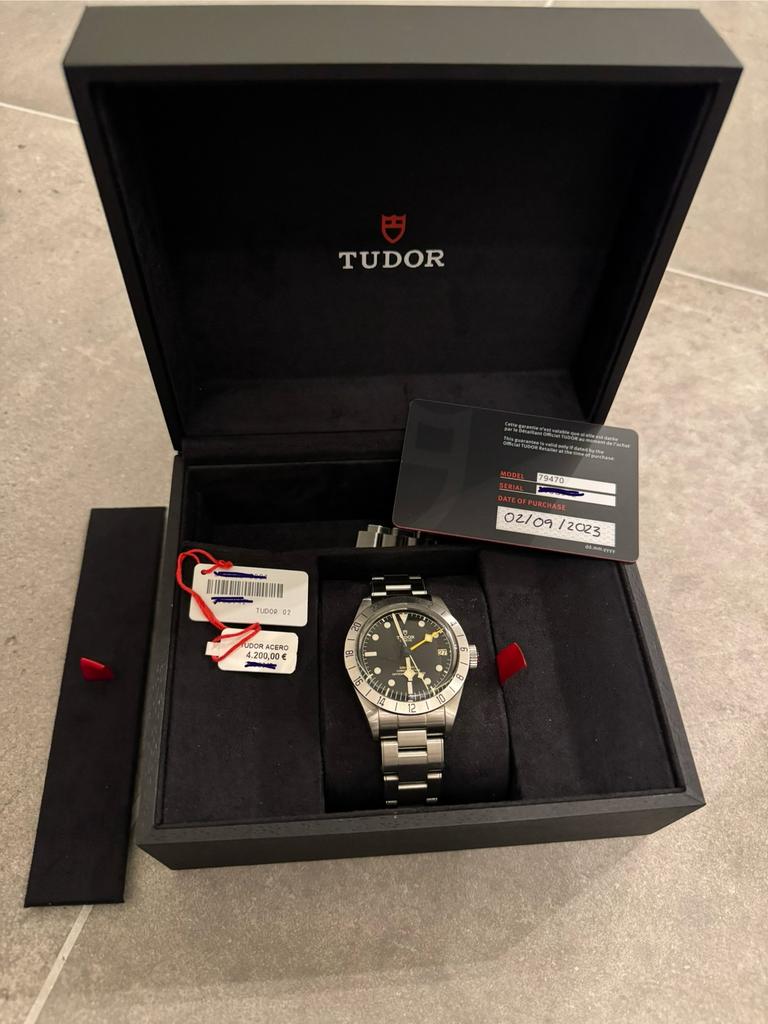 Tudor Black Bay Pro 39mm (GMT) – Full Set – Sept 2023, Enlèvement, Utilisé, Montre-bracelet