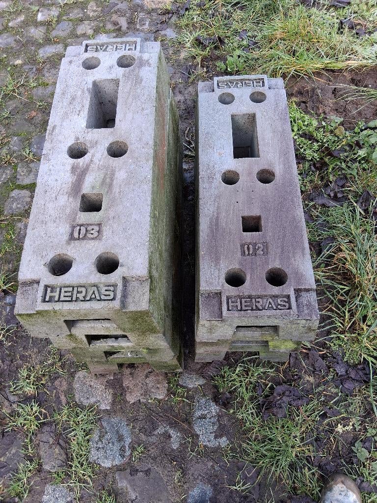 heras kunststof hekvoet, Bricolage & Construction, Enlèvement, Comme neuf