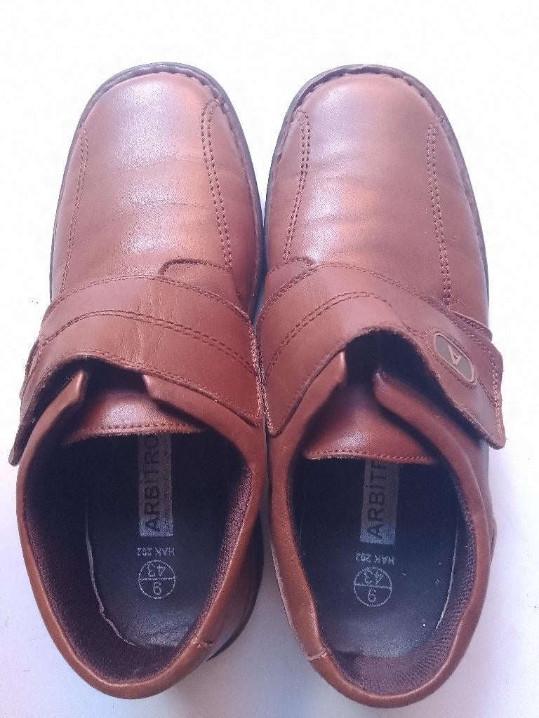 arbitro 43 orthopedische comfortschoen echt leder goedestaat, Bruin, Verzenden, Overige typen, Zo goed als nieuw