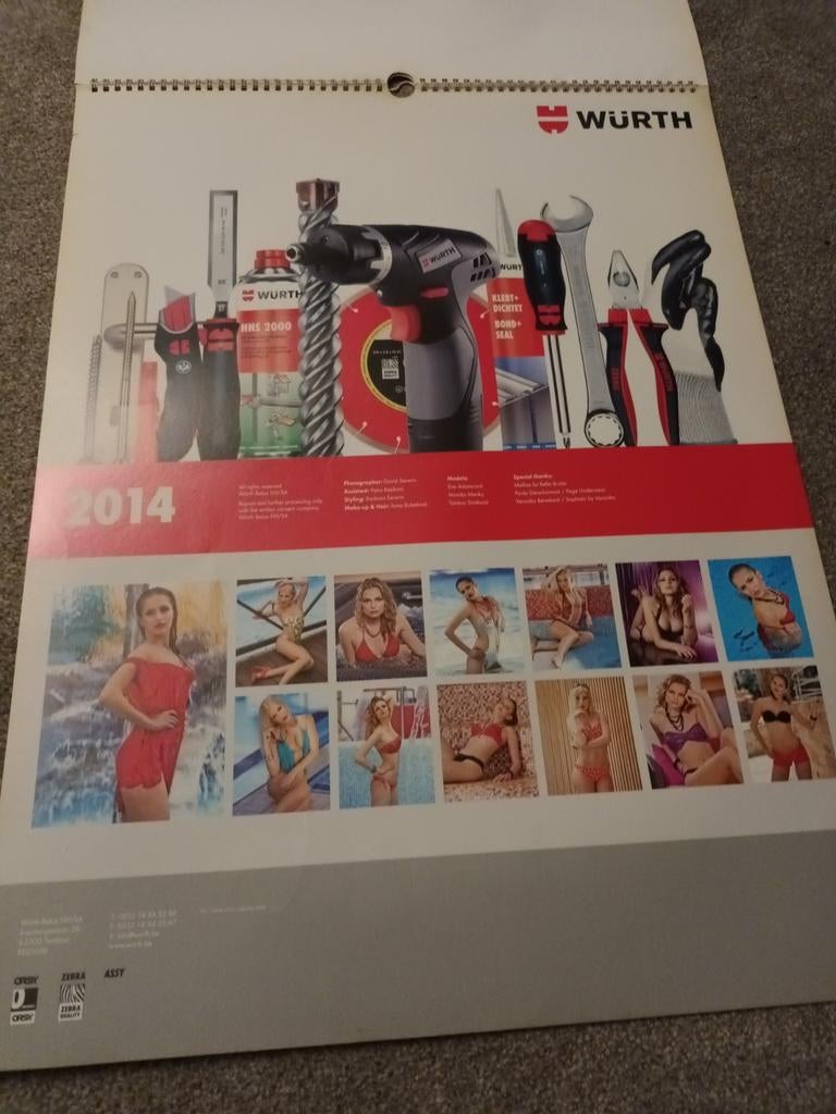 2014 wurth kalender, Ophalen