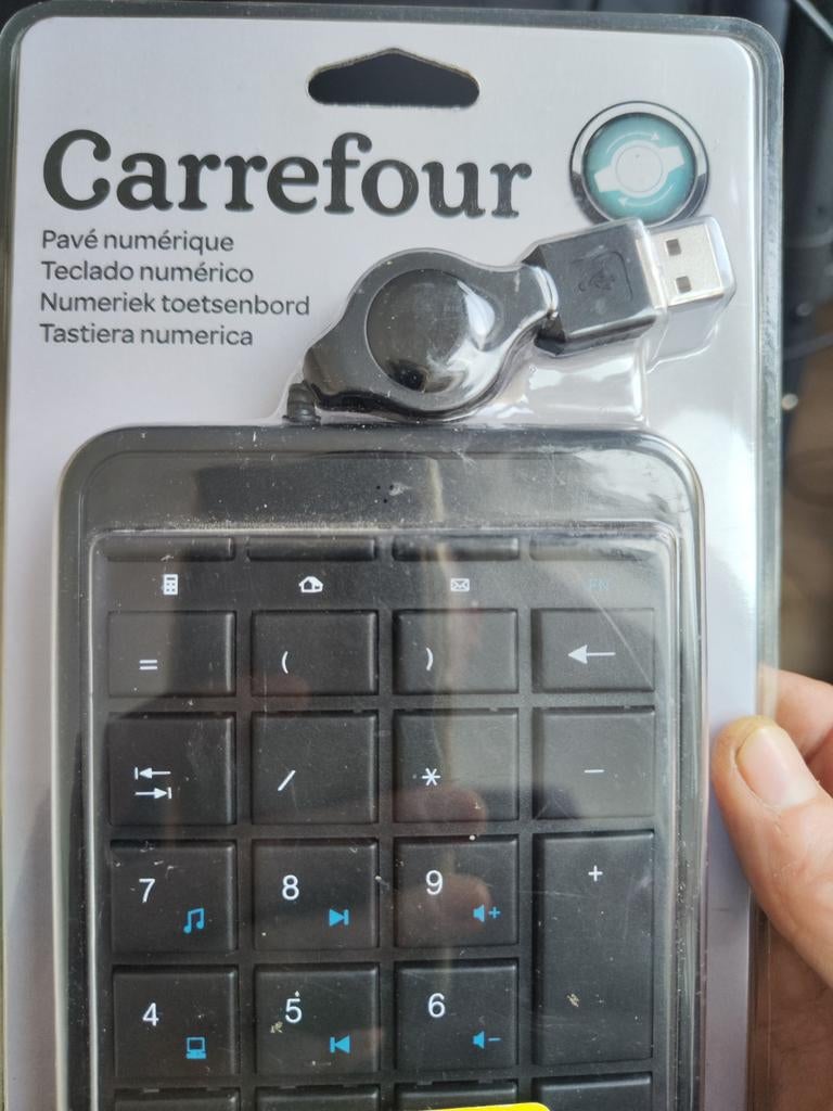 Pavé numérique neuf, Informatique & Logiciels, Claviers, Enlèvement, Numerique, Neuf, Carrefour
