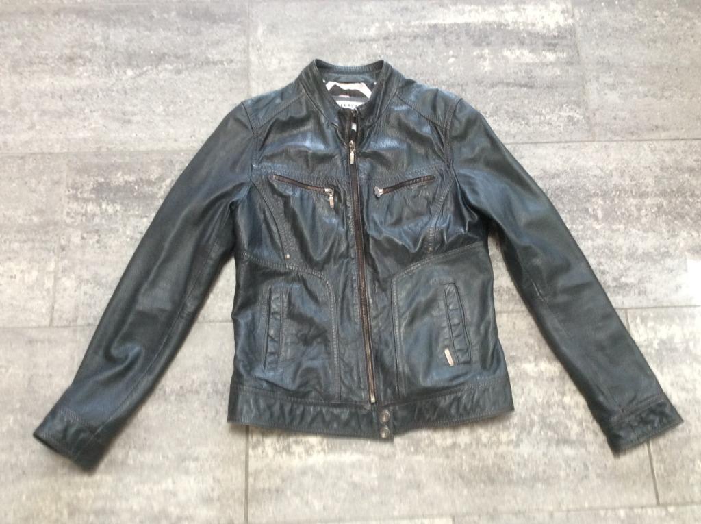 Jas leder Oakwood M, Kleding | Dames, Maat 38/40 (M), Blauw, Ophalen of Verzenden, Zo goed als nieuw