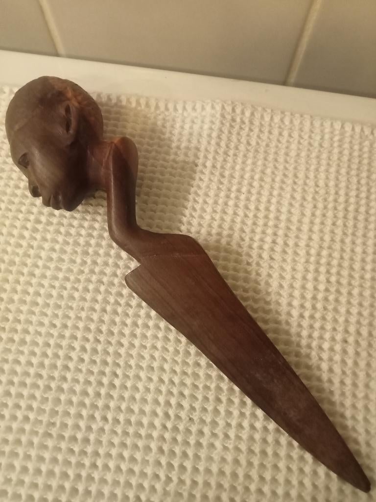 coupe-papier ethnique ancien - vintage, Enlèvement ou Envoi, Utilisé