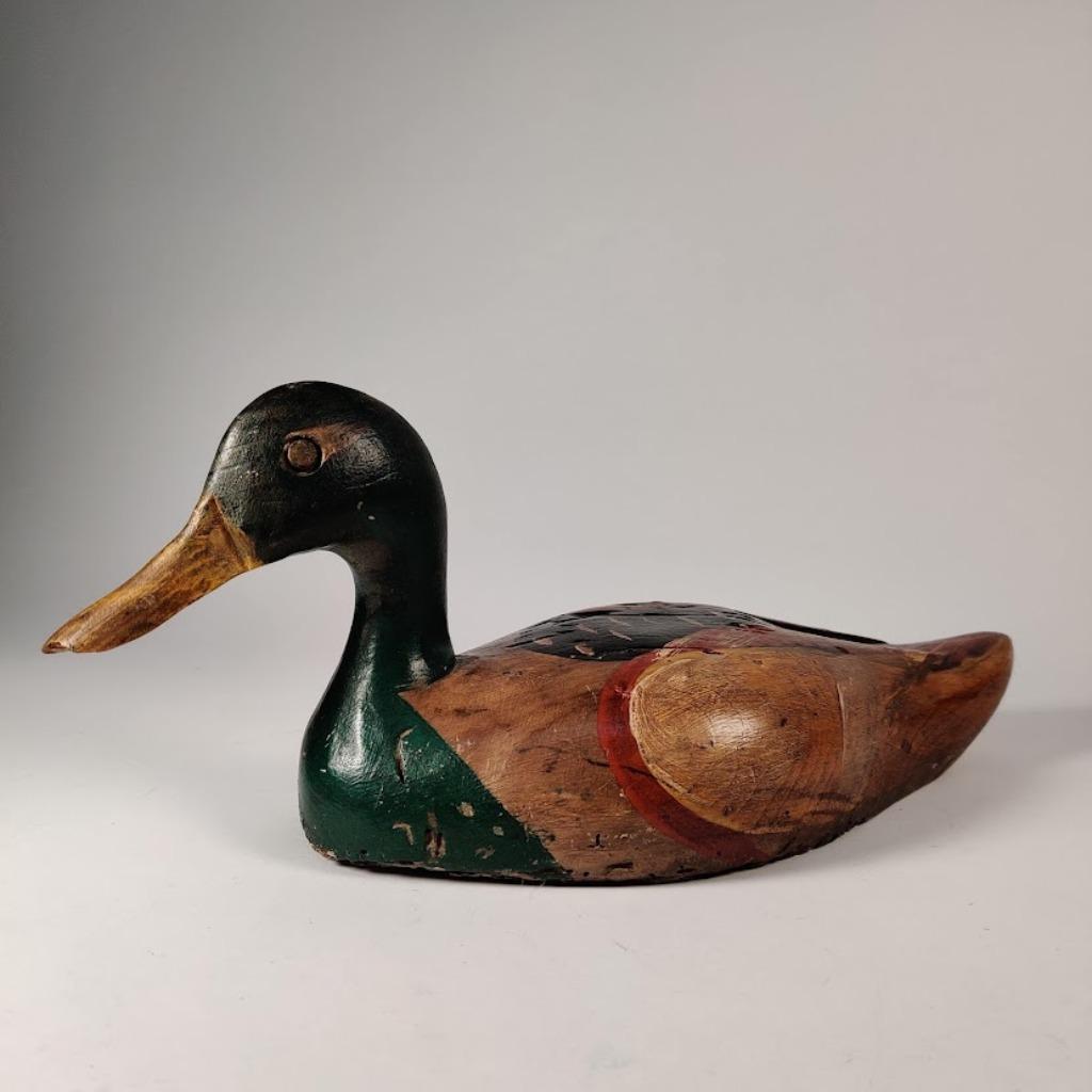 Lokeend, canard leurre, eenddecoratie, handgemaakt hout, Antiek en Kunst, Ophalen of Verzenden