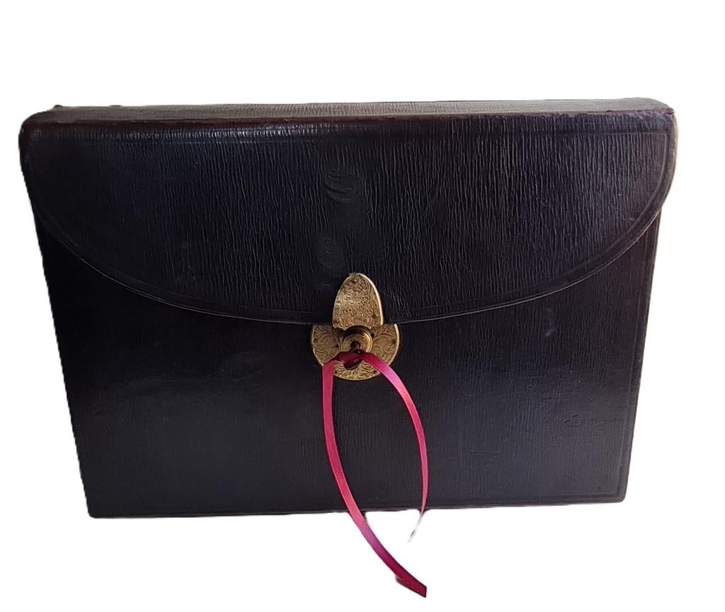 Uniek Charles Dickens style schrijfbureautje BRAMAH LONDON, Ophalen of Verzenden