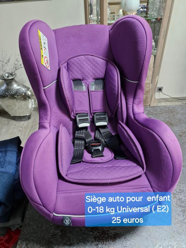 Siege auto Lilas pour enfant TEX de 0/18kg, Enfants & Bébés, Sièges auto, Enlèvement, Utilisé