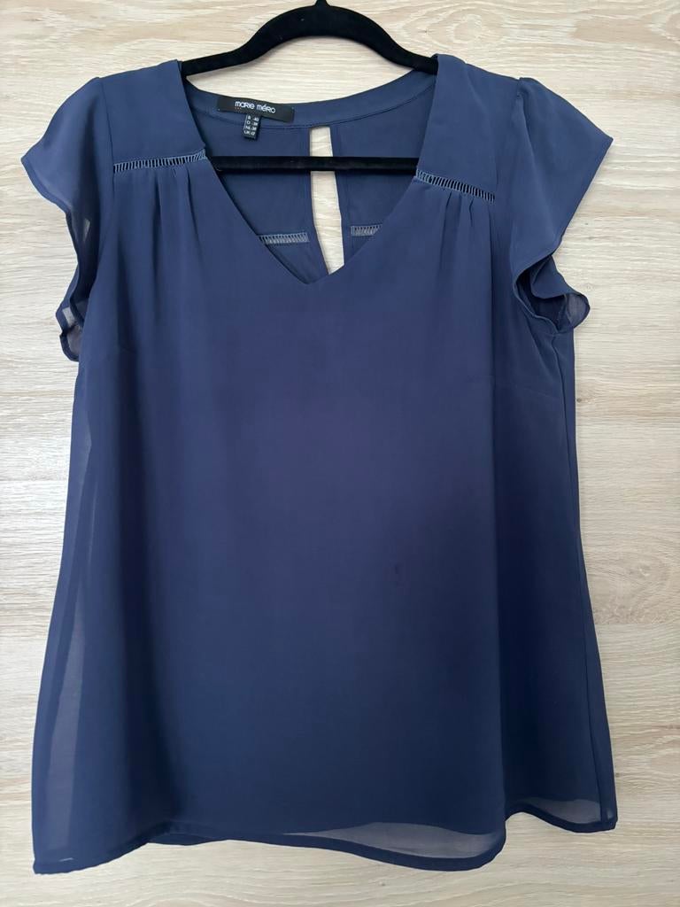 Mt 40 Marie Méro dames bloesje, Kleding | Dames, Blouses en Tunieken, Maat 38/40 (M), Blauw, Marie Méro, Ophalen of Verzenden
