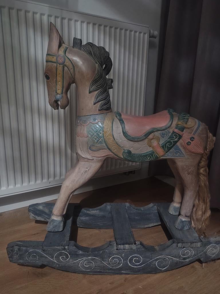 Houten schommelpaard, Antiek en Kunst, Ophalen
