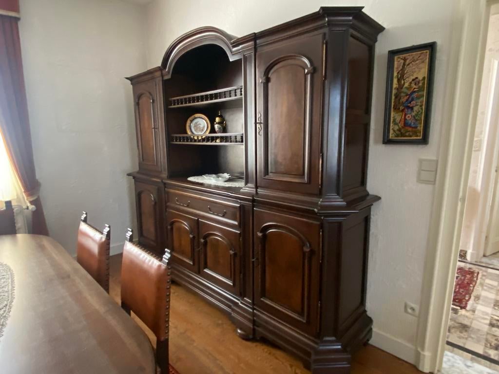 Eetkamer in notenhout, Ophalen, Zo goed als nieuw, Klassieke stijl