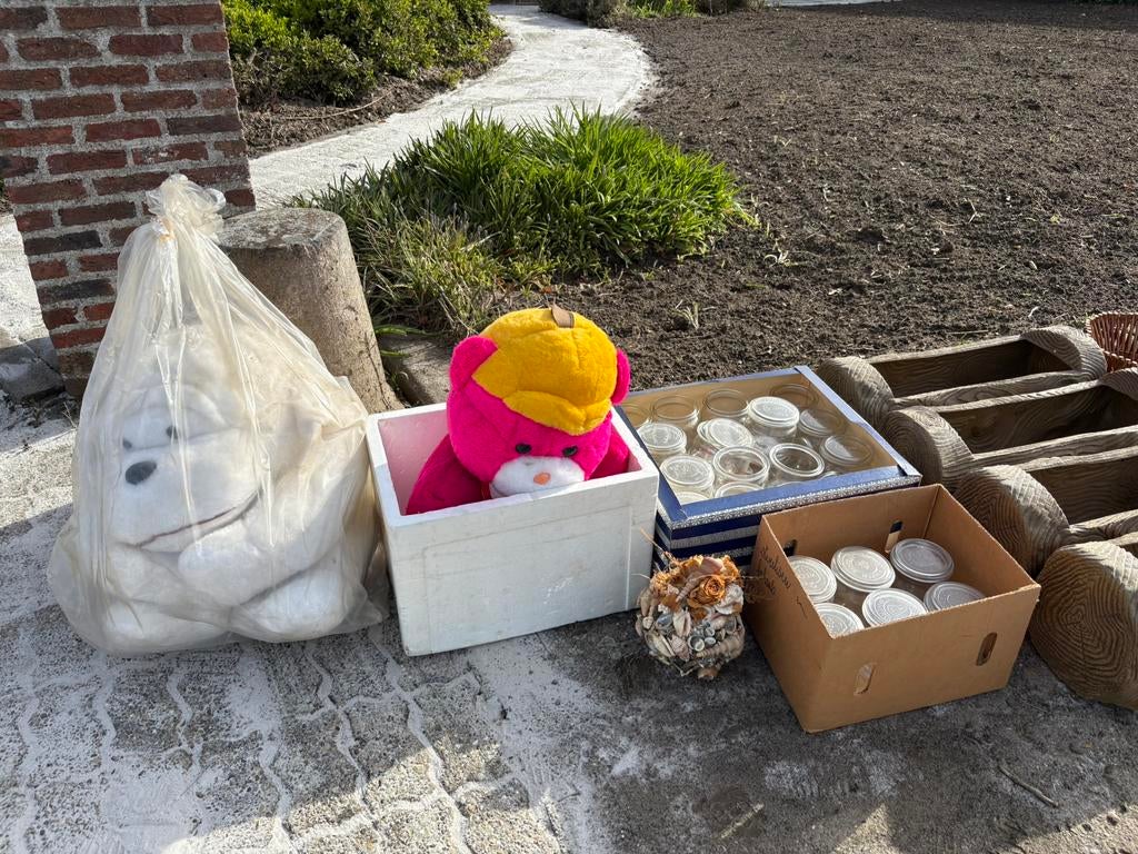 Zolder opruiming- GRATIS, Jardin & Terrasse, Sable, Enlèvement, Comme neuf