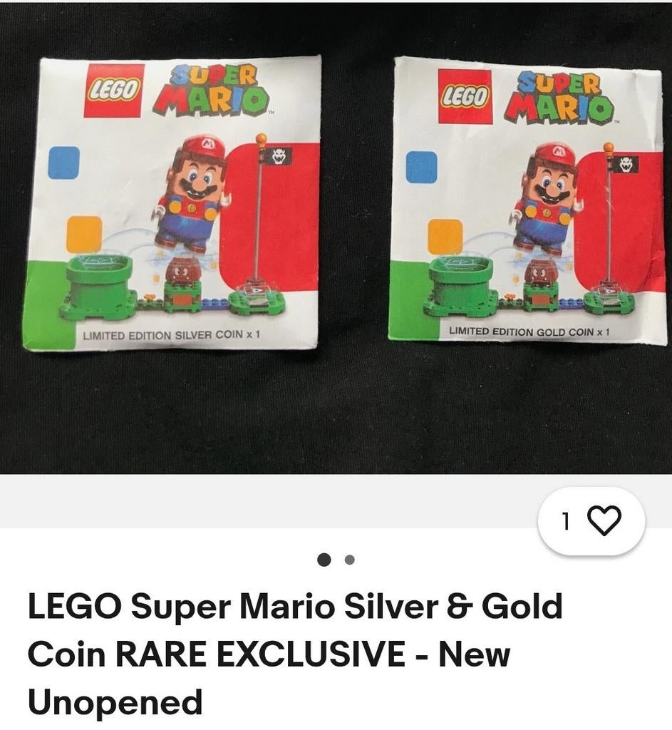 Pièces Lego Mario en or et en argent, Enlèvement, Lego