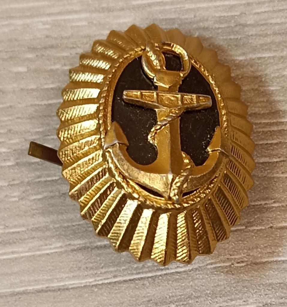 Insigne Russe Marine de casquette chapka képi post ww2, Collections, Envoi, Marine, Emblème ou Badge