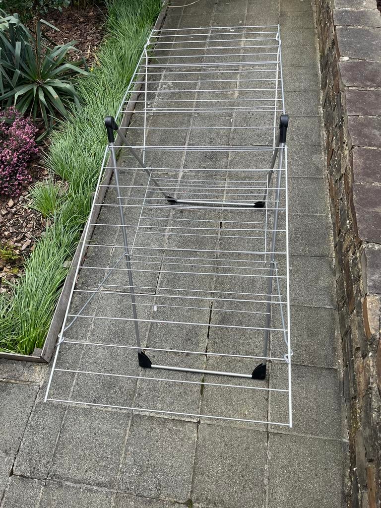 Séchoir à linge pliable – étendoir métallique, Enlèvement, Comme neuf