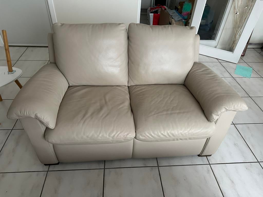 2-zit + relax 1 persoon, Huis en Inrichting, Ophalen, Gebruikt, Driepersoons, Rechte bank