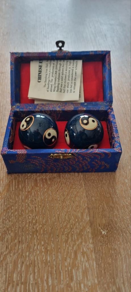 Traditionele Chinese massageballen in een doos, Ophalen, Nieuw, Blauw, Hardcase