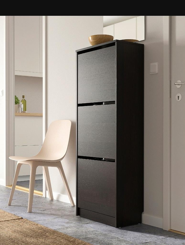 Meuble à chaussure BISSA IKEA brun noir, Enlèvement