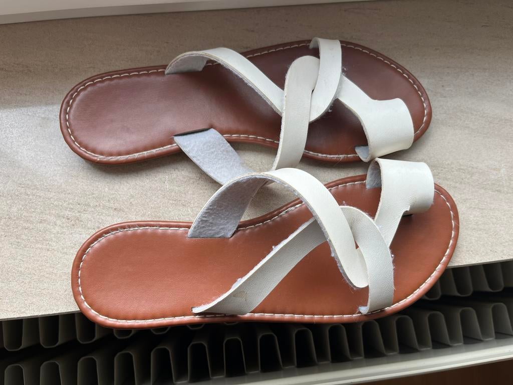 Sandaaltjes Shein (te groot gekocht), Kleding | Dames, Schoenen, Wit, Nieuw, Sandalen of Muiltjes, Ophalen of Verzenden