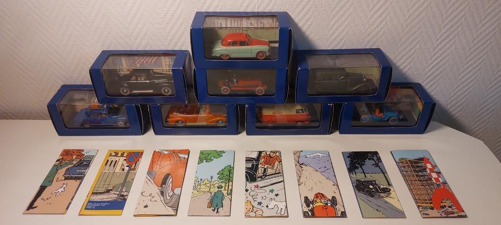 8 voitures TINTIN Atlas avec certificat, Enlèvement, Comme neuf, Autres types, Autres marques