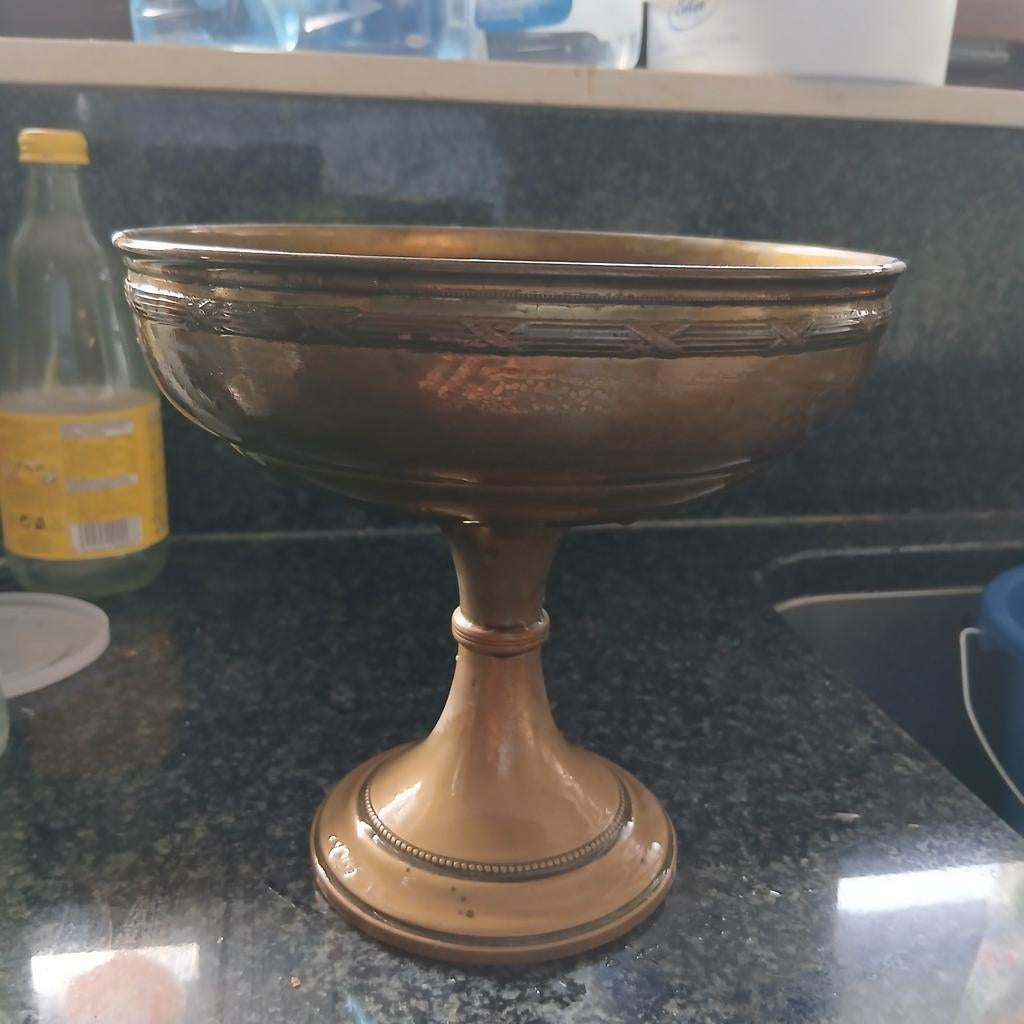 Koperen mis schaal voor wijn, Ophalen of Verzenden