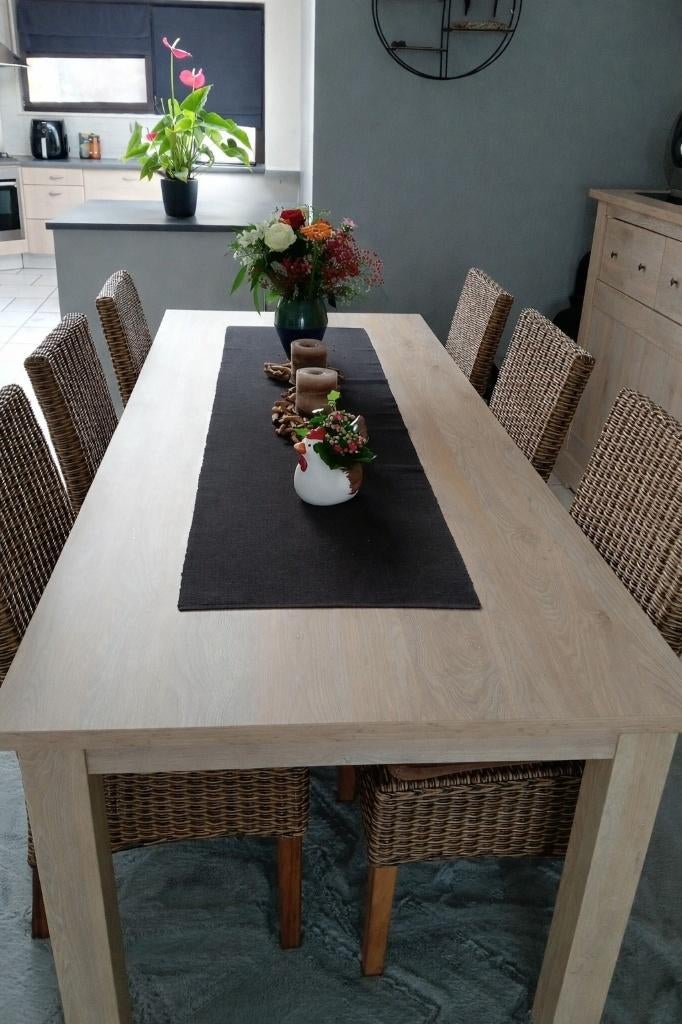 Eetkamer te koop - Geen krasje op!! - Afgeprijsd!, Huis en Inrichting, Ophalen, Zo goed als nieuw, Stijlvol - tijdloos, 4 tot 6 stoelen