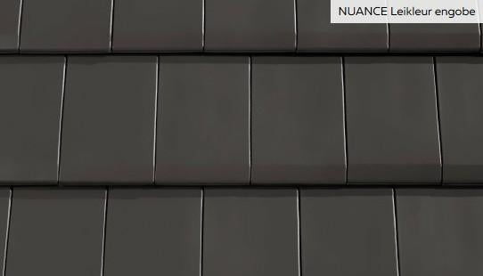 Lot Creaton Mikado dakpannen + hulpstukken leikleur engobe, Pierre ou Argile, Enlèvement, Noir, Neuf