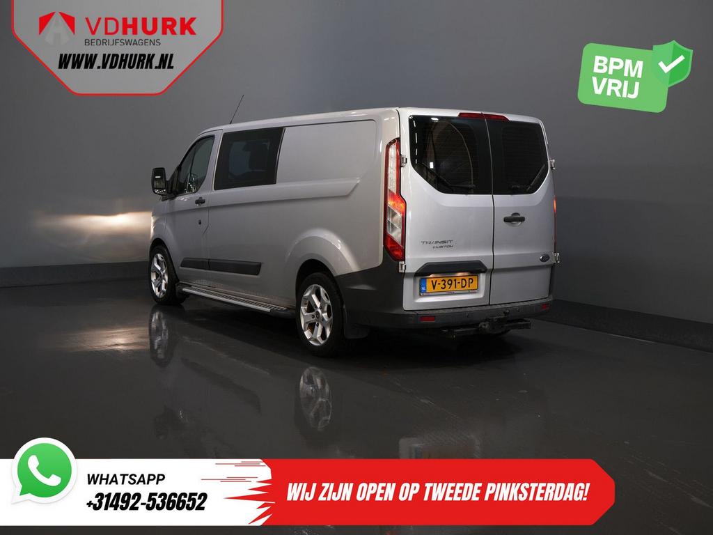 Ford Transit Custom 2.2 TDCI Trend Dubbel Cabine DC L2 BPM V, Auto's, Bestelwagens en Lichte vracht, Ford, Zilver of Grijs, Te koop