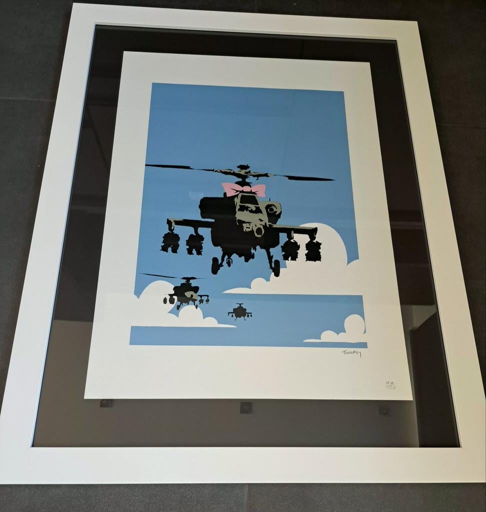 Sérigraphie de Banksy, Antiquités & Art, Art | Lithographies & Sérigraphies, Enlèvement ou Envoi