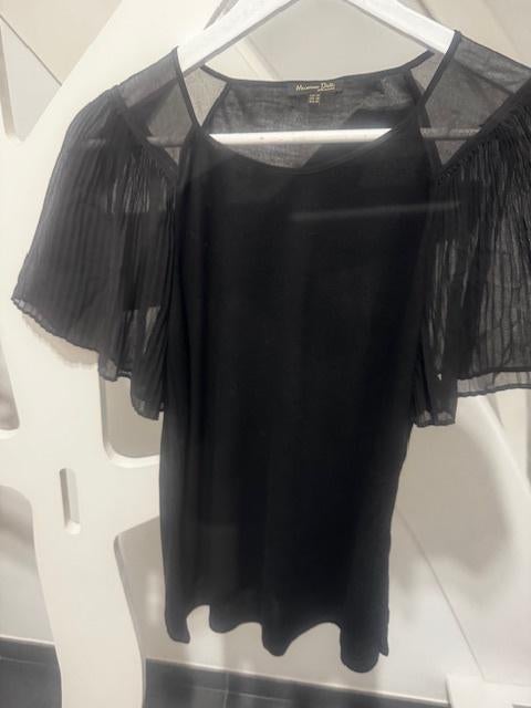 Heel mooi zwarte bloes Massimo Dutti XS, Kleding | Dames, Massimo Dutti, Ophalen of Verzenden, Zo goed als nieuw