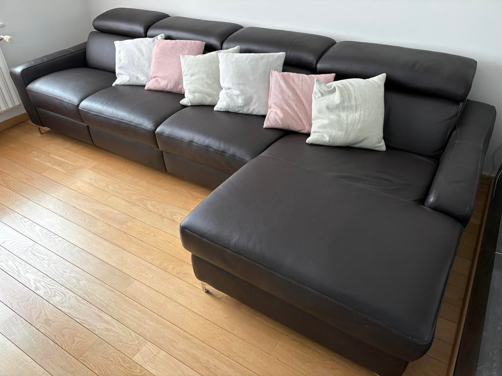 Salon divan cuir Cuir prestige, Enlèvement, Comme neuf, Cuir