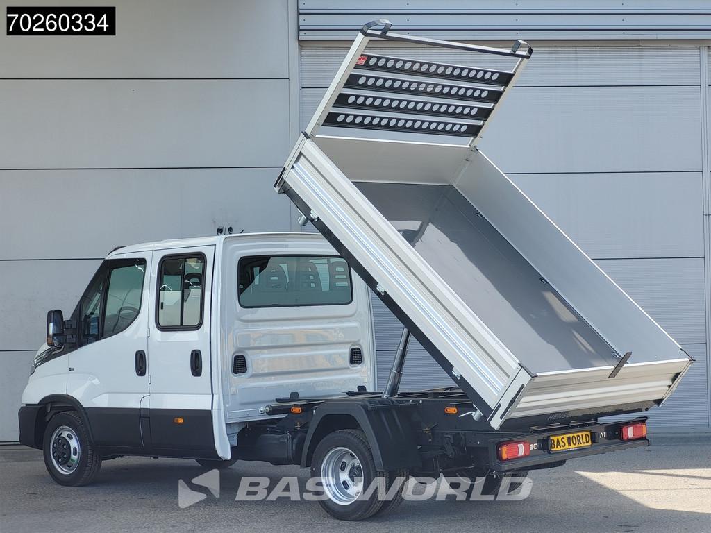Iveco Daily 35C21 BPM VRIJ! 3-Zijdige Kipper Dubbel Cabine 2, Auto's, Bestelwagens en Lichte vracht, Stof, Euro 6, Iveco, Bedrijf