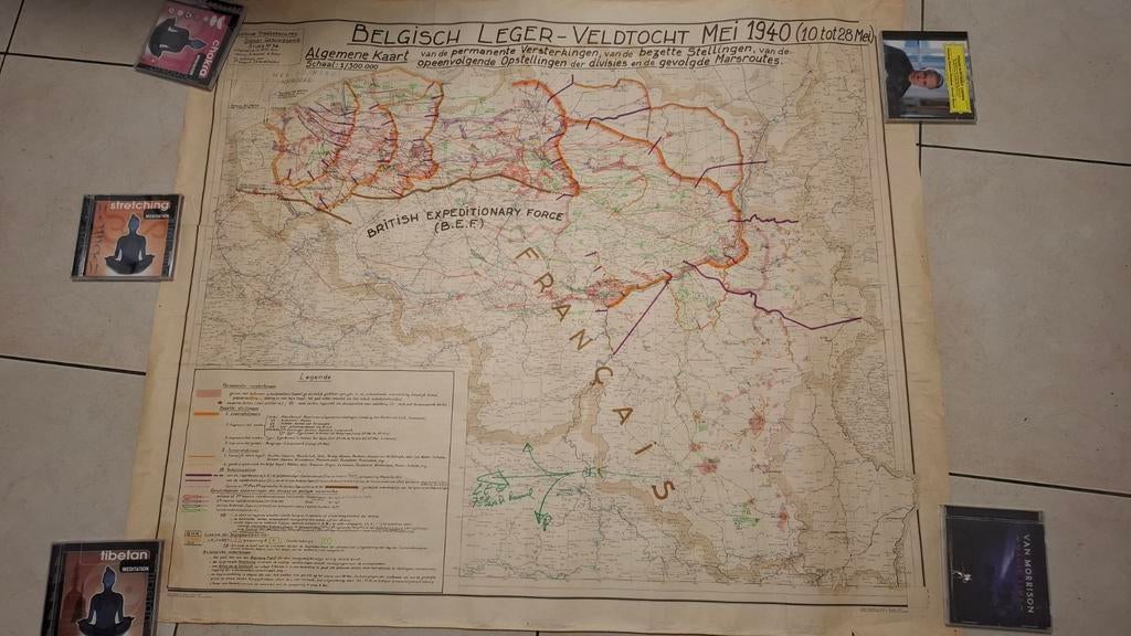 Landkaart Wereldoorlog 2, Ophalen