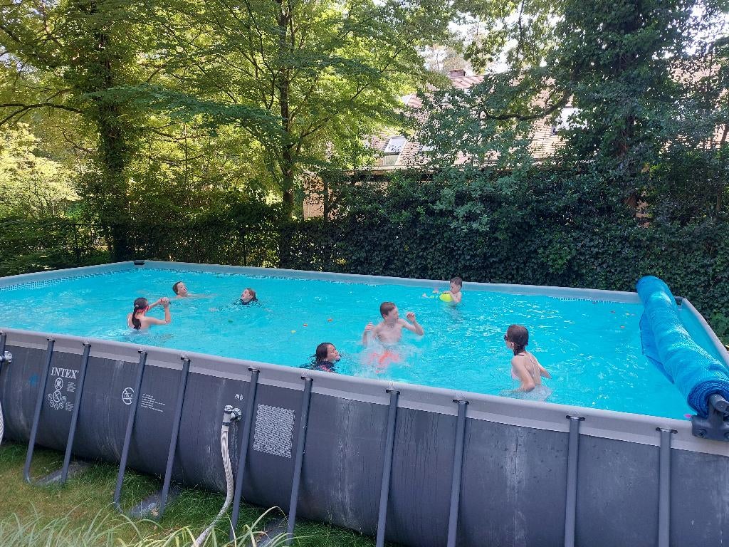 zwembad 5*10m + filterinstallatie + warmtepomp + acc., Tuin en Terras, Ophalen, Gebruikt, Verwarming