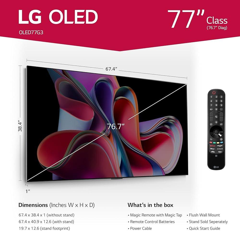 LG Oled MLA G3 77 pouces, Audio, Tv en Foto, Ophalen, Zo goed als nieuw, 100 cm of meer, 4k (UHD)