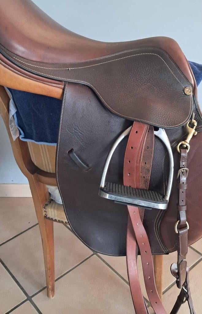 selle équitation en cuir, Animaux & Accessoires, Chevaux & Poneys | Selles, Comme neuf, Obstacle, Enlèvement