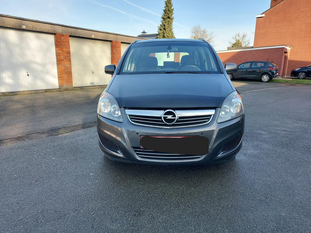 Opel Zafira 1.7 Diesel 7 Plaats, Auto's, Voorwielaandrijving, Euro 5, Zwart, 7 zetels