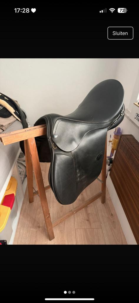 Veelzeidigheid zadel 19inch, Dieren en Toebehoren, Ophalen of Verzenden, Zo goed als nieuw