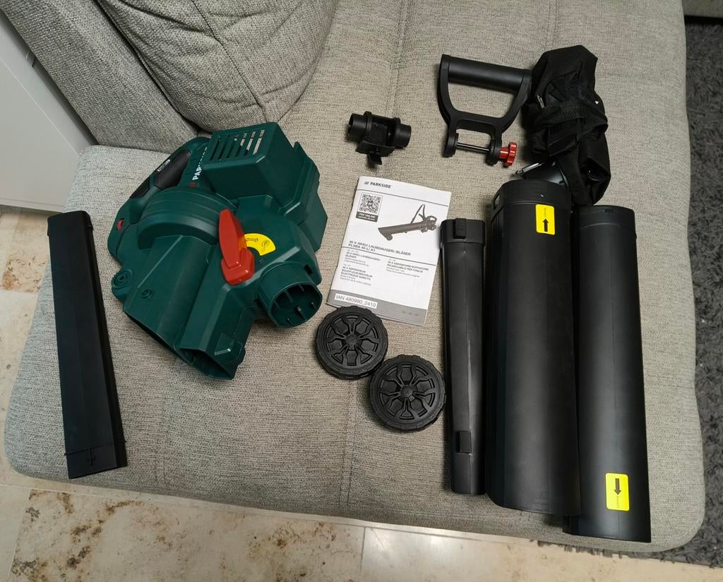 Parkside bladblazer/bladzuiger, Ophalen, Nieuw, Accu