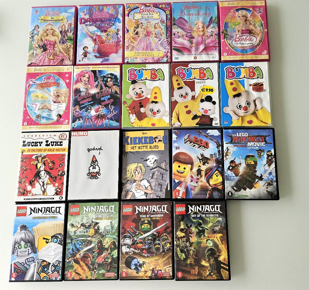 vele leuke kinderfilms: Barbie, Plop, K3.....(dvd), Cd's en Dvd's, Ophalen of Verzenden