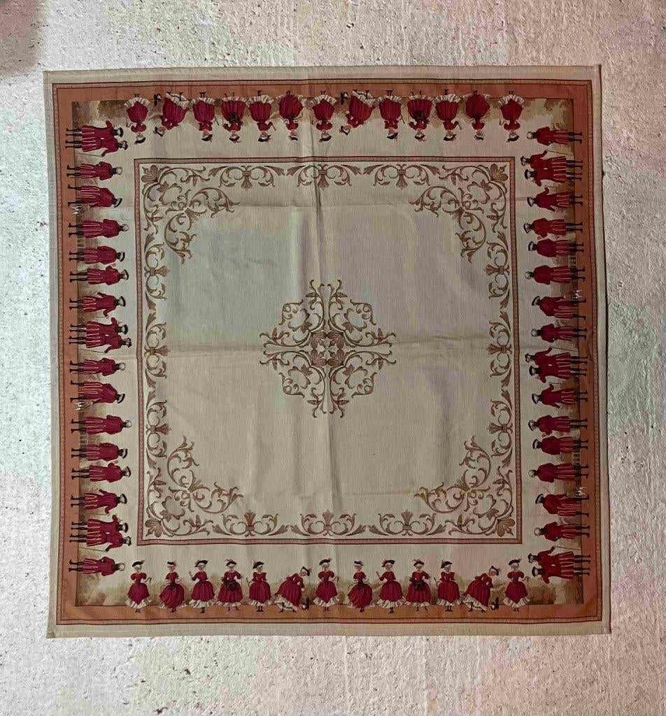 Tafelkleed België F. de Villeneuve Markies Markiezin, Ophalen of Verzenden, Gebruikt, Vierkant