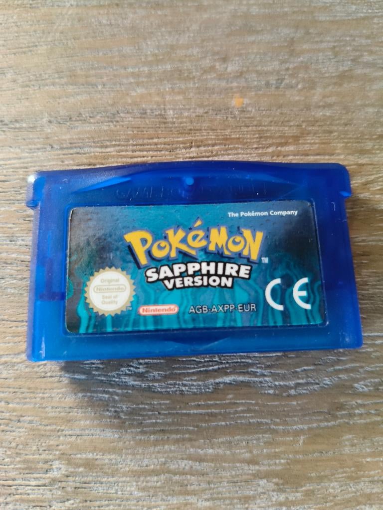 Nintendo Game Boy Advance spel Pokémon Sapphire Version GBA, Games en Spelcomputers, Games | Nintendo Game Boy, Gebruikt, 1 speler