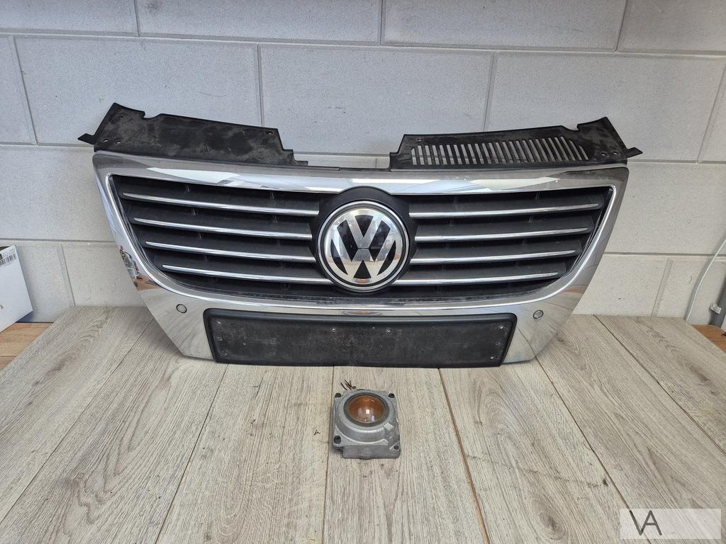VW Passat 3c 2005 - 2010 grille + sensoren en ACC radar logo, Gebruikt, -, Volkswagen, -