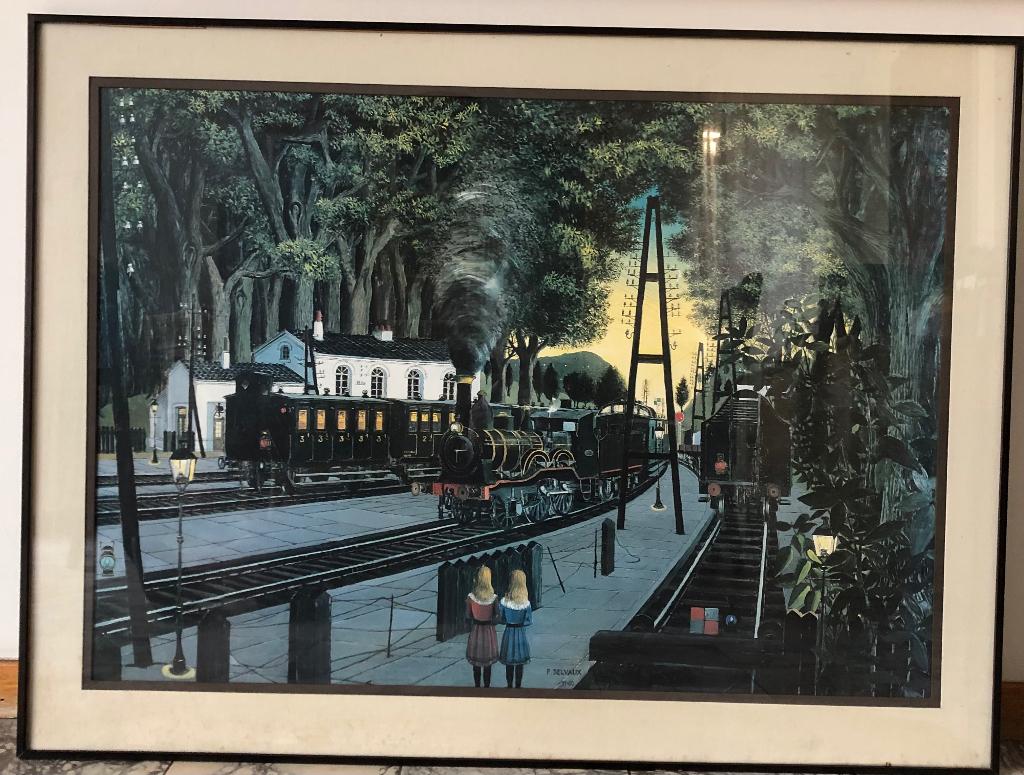 Tableau peinture Delvaux reproduction, Enlèvement