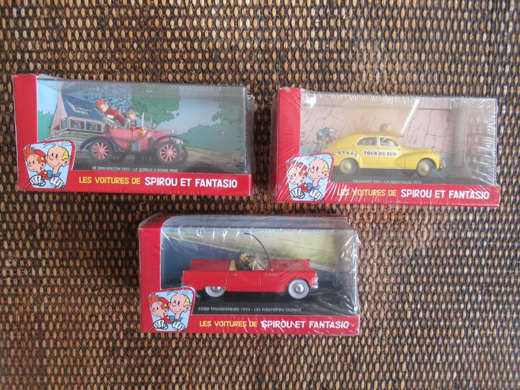 Voitures Spirou neuves à 15eur pièce, Collections, Enlèvement, Gaston ou Spirou, Neuf, Statue ou Figurine